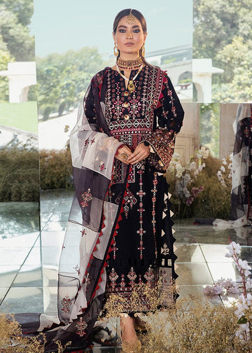 Smokey Oynx Afrozeh Luxury Lawn 2021